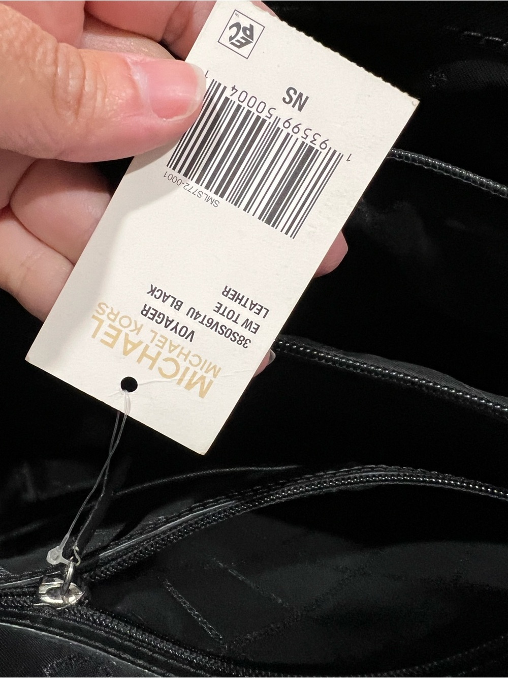 Black MK Michael Kors bag tote purse - Picture 7 of 16